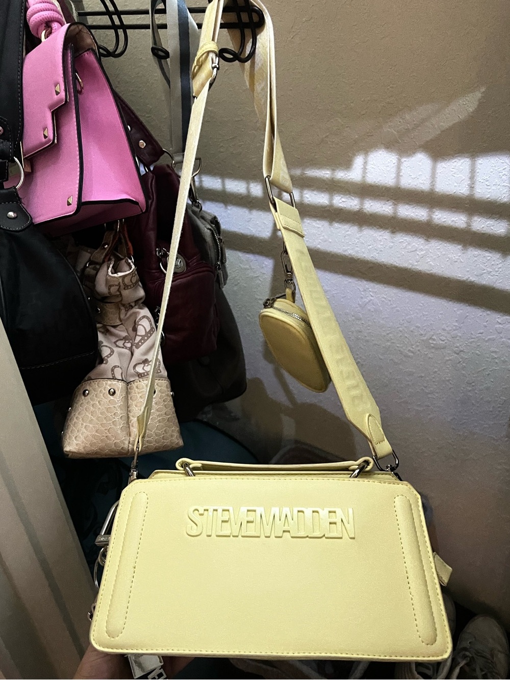 Steve Madden Yellow Shoulder Bag